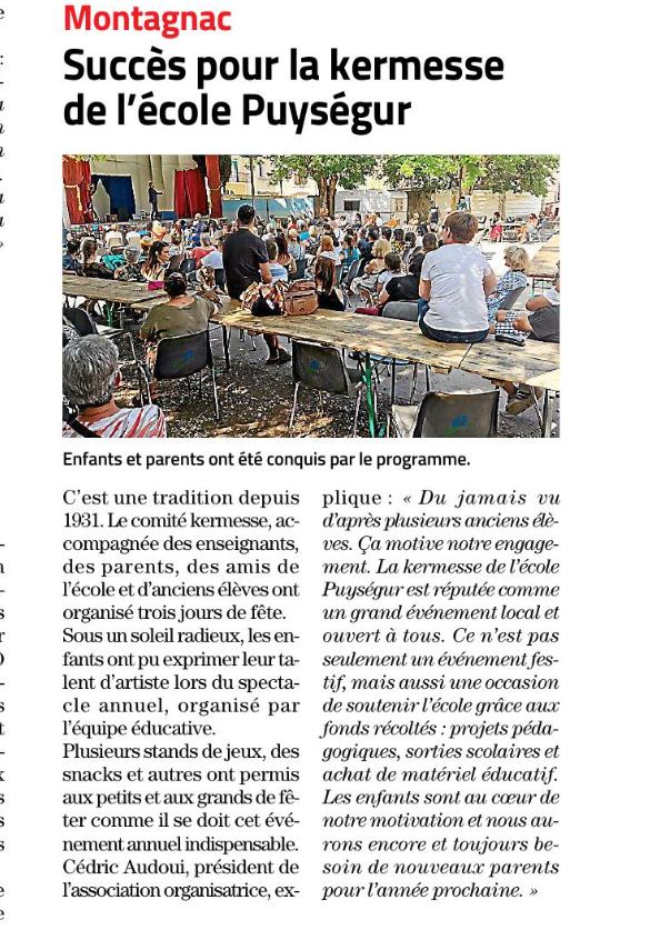 Midi Libre école Puységur